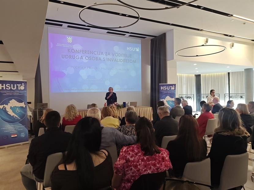 Slika: ODRŽANA KONFERENCIJA ZA VODITELJE UDRUGA  OSOBA S INVALIDITETOM