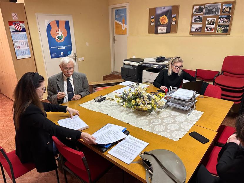 Slika: RADNI SASTANAK  HRVATSKOG SAVEZA UDRUGA INVALIDA RADA I UDRUGE INVALIDA RADA RIJEKA